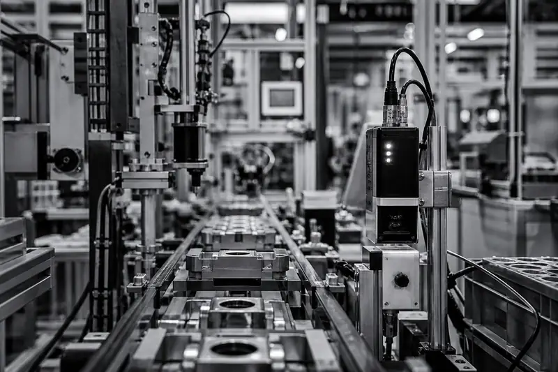 Manufacturing production line with connected industrial systems